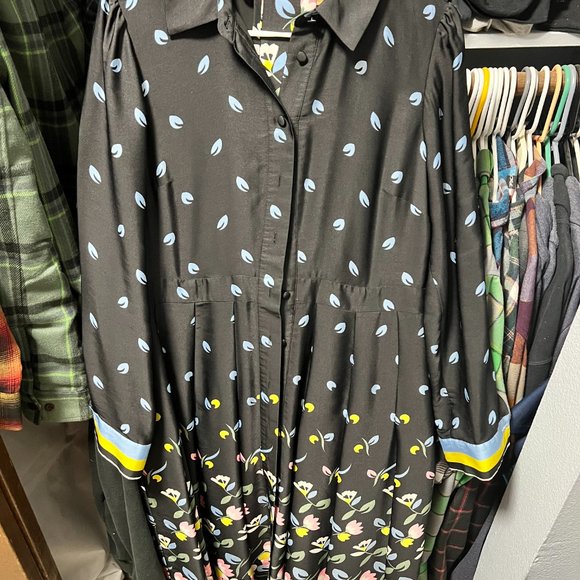 BODEN Shirt Dress EUC Size 8 - Picture 6 of 6